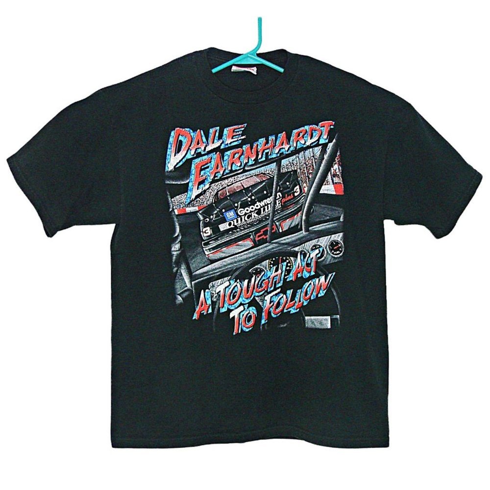 Chase Authentics Dale Earnhardt “A Tough Act to Follow“ Shirt L Black